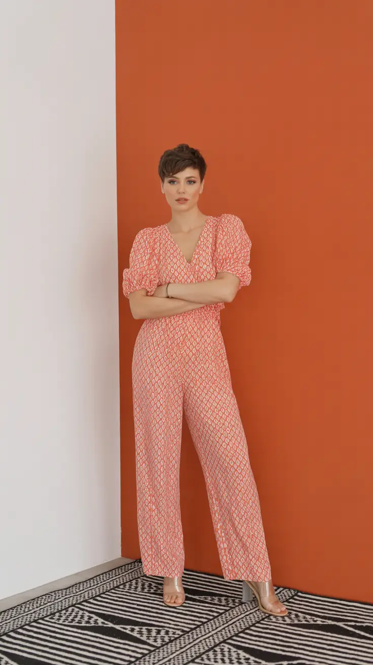best spring outfit for friday 2026 A Printed Jumpsuit with Friday-Ready Flair