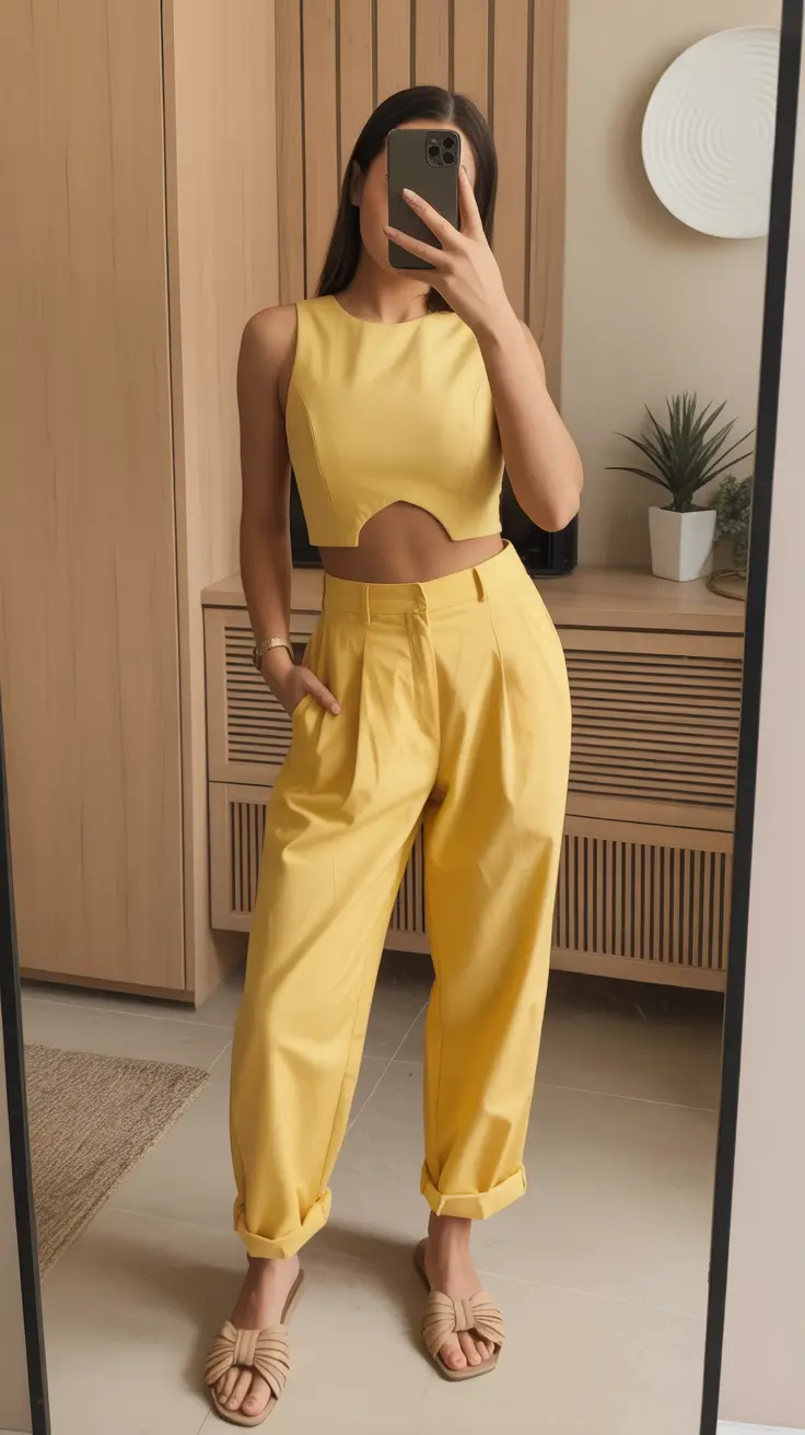 best spring outfit for friday 2026 Sunshine-Yellow Coordination for a Bold Spring Friday