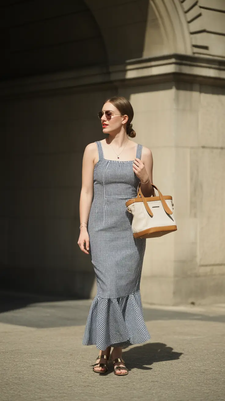 best spring outfit for friday 2026 Gingham Elegance for a Graceful Spring Friday