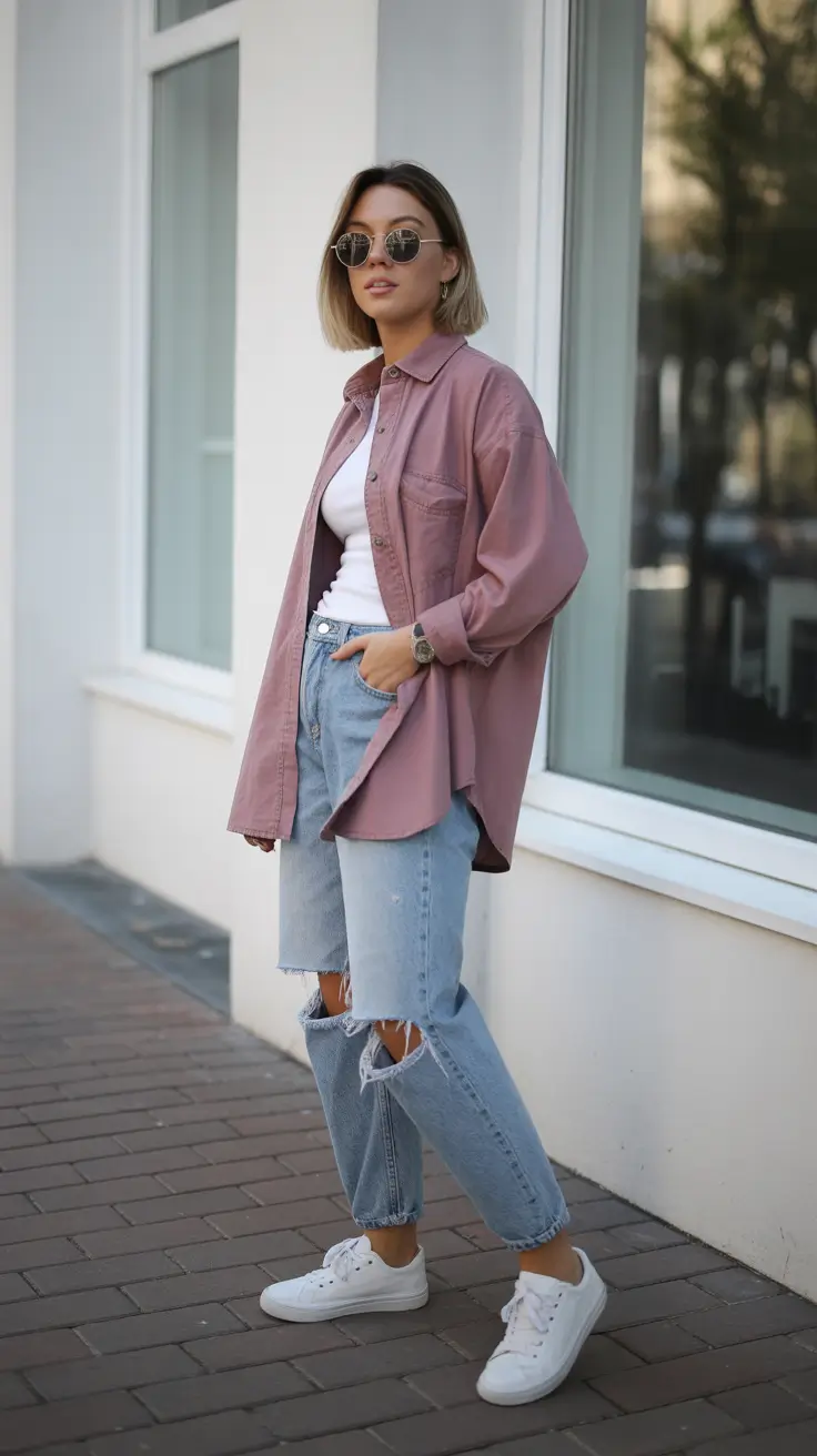 best spring outfit for friday 2026 The Effortless Oversized Shirt Energy