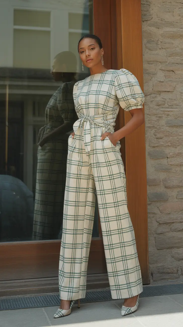 spring fashion trends 2026 Tailored Checks for a Modern Spring Minimalist