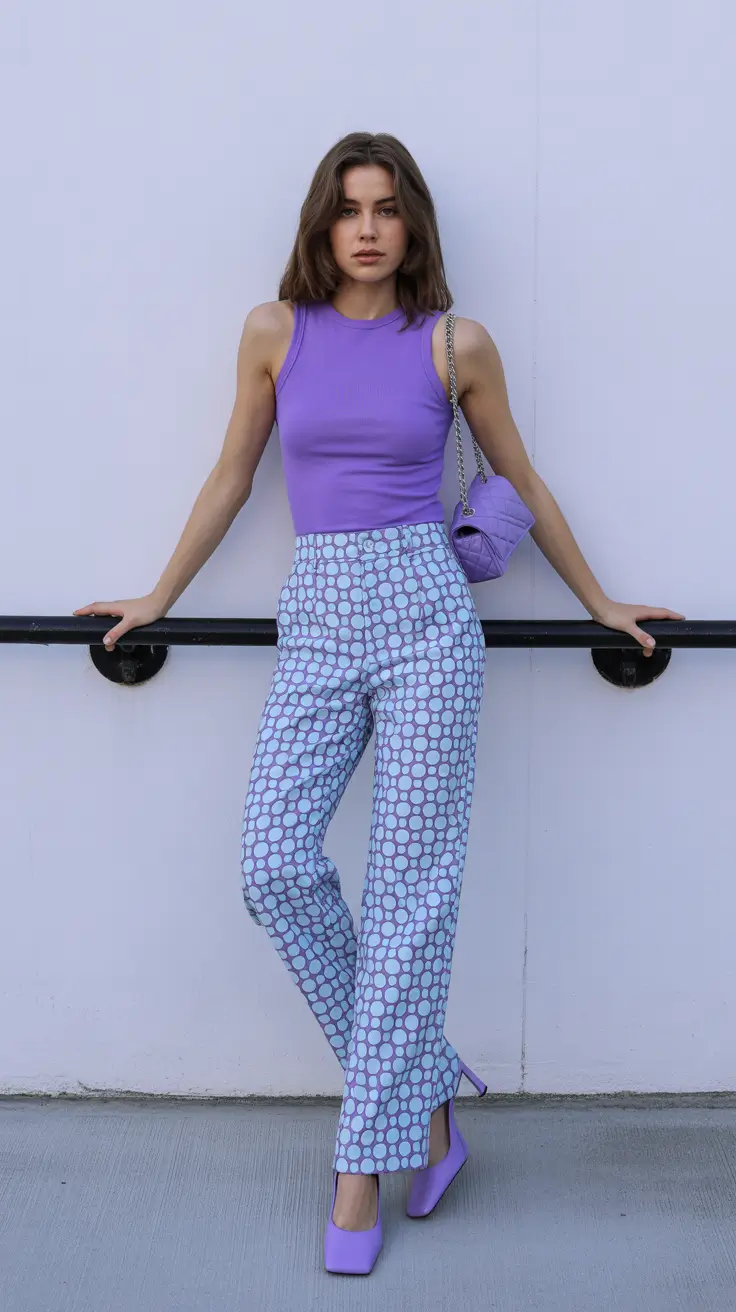 spring fashion trends 2026 Monochrome Lavender Power