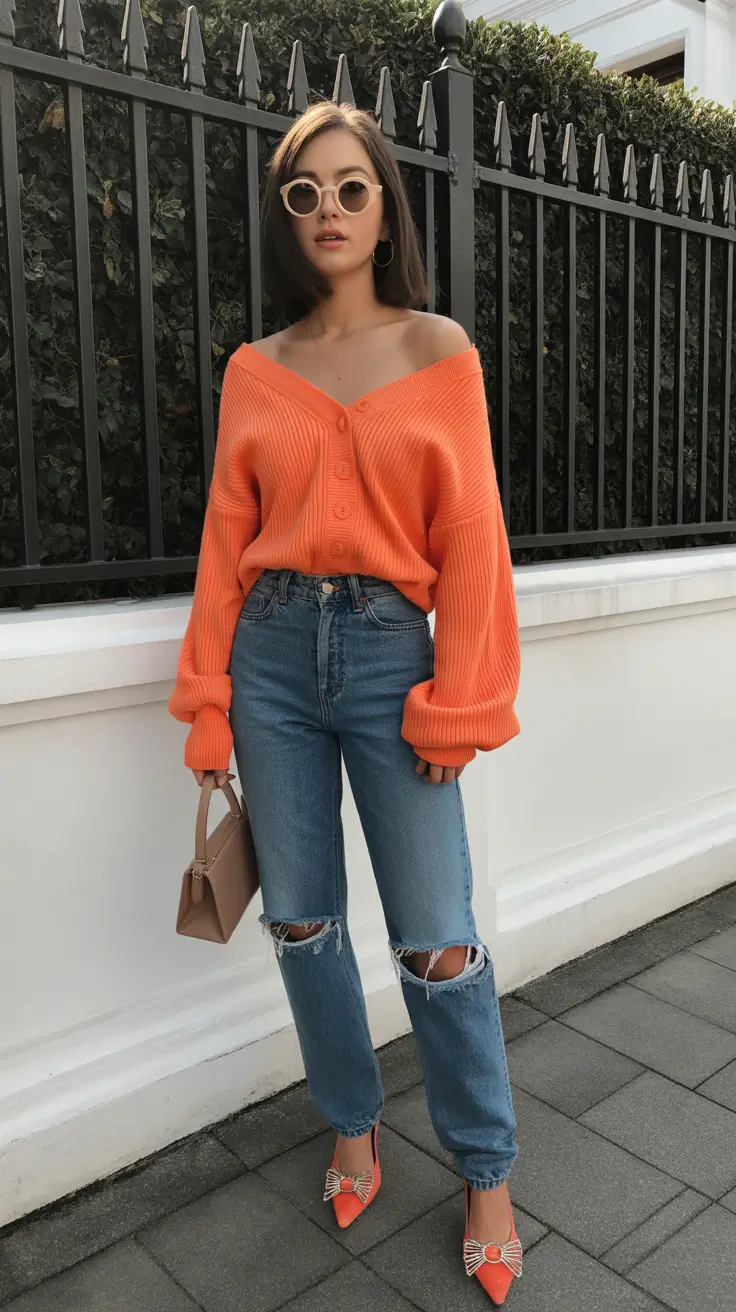 spring fashion trends 2026 Bright Citrus Knit for Easy Spring Energy
