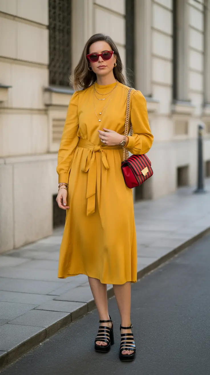 spring fashion trends 2026 Golden Midday Elegance in the City