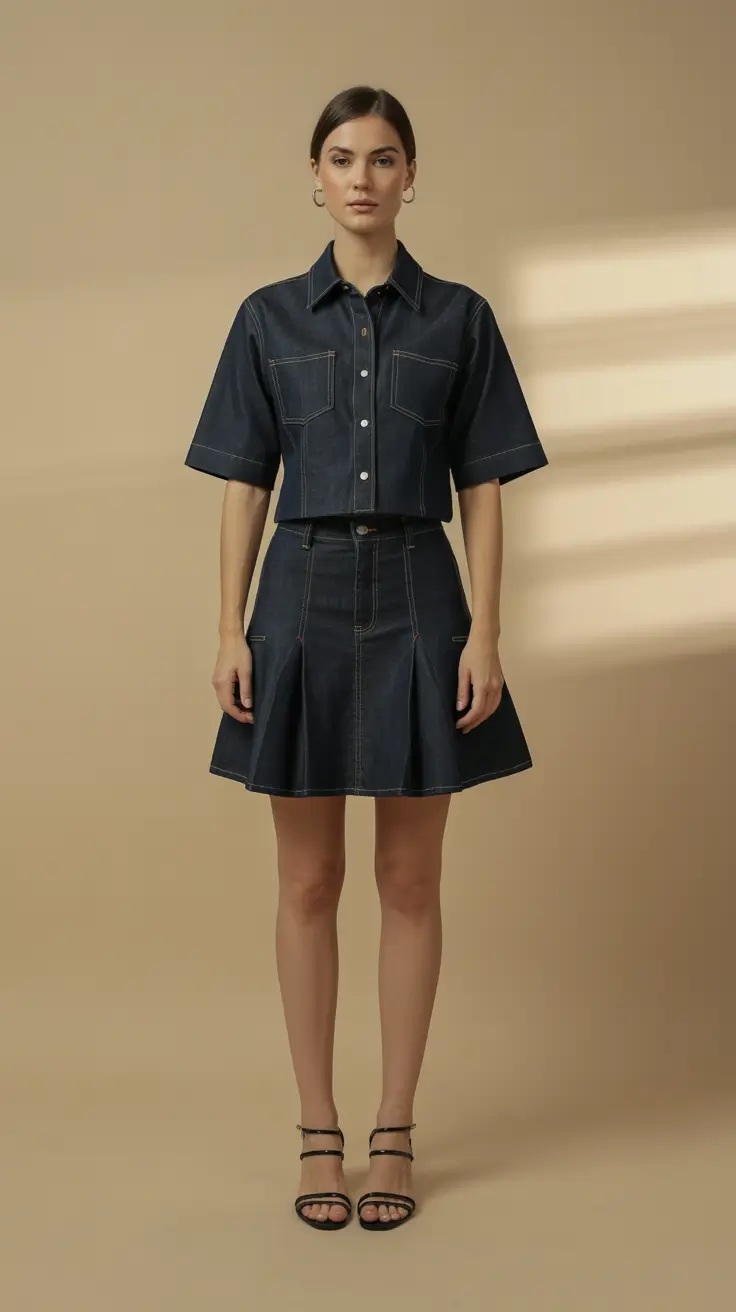 spring fashion trends 2026 Structured Denim for a Clean Modern Statement