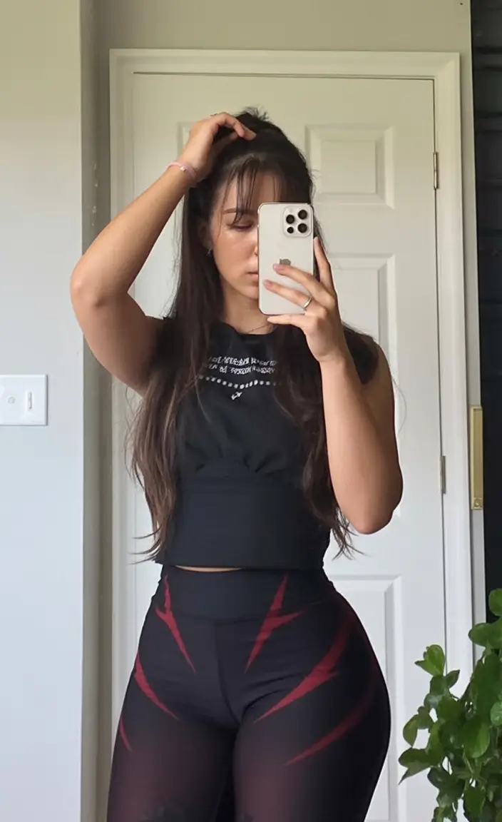 sport outfits women spring Black-and-Red Everyday Momentum