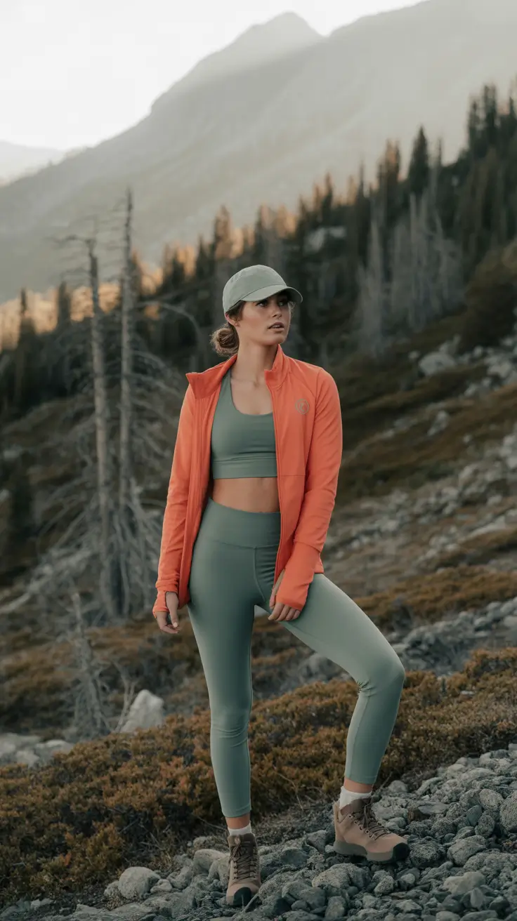 Stylish Hiking Spring Outfits 2026 Sunrise Citrus and Sage for High-Elevation Trails