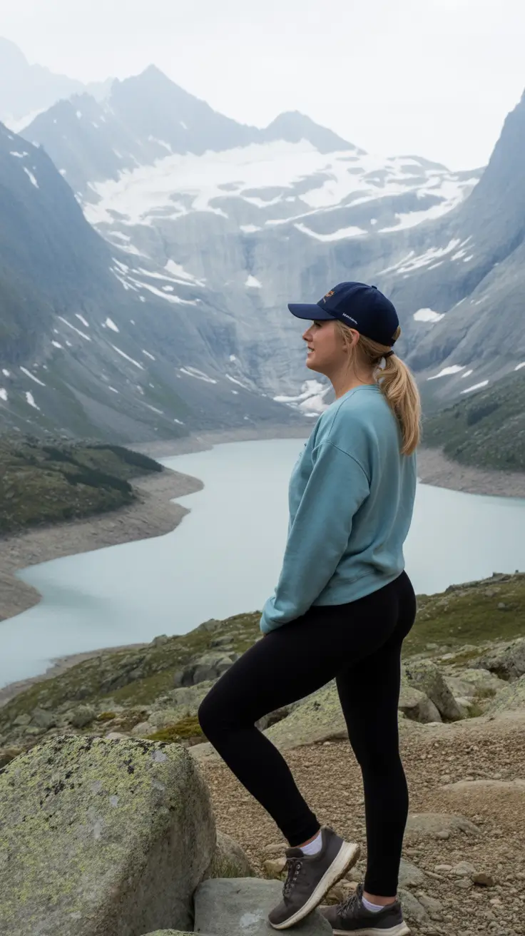 Stylish Hiking Spring Outfits 2026 Blue-Sky Softness for Scenic Mountain Overlooks