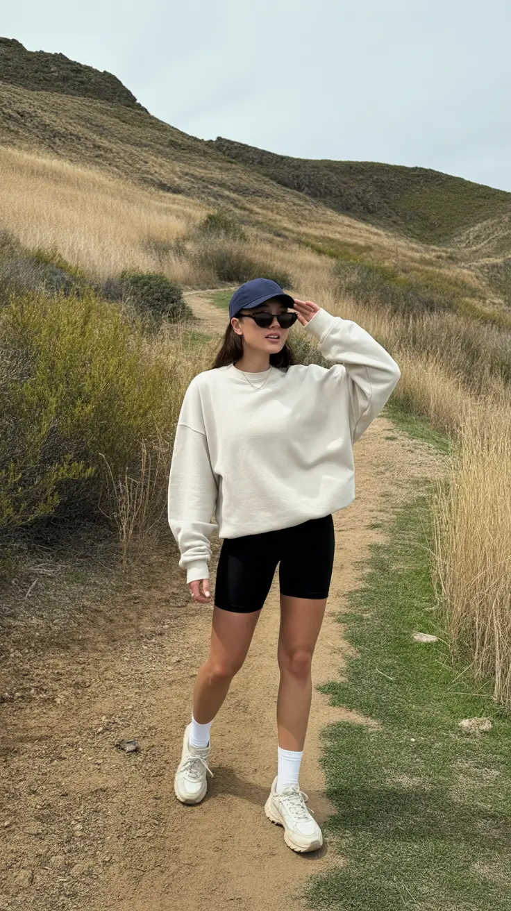 Stylish Hiking Spring Outfits 2026 Minimal Athleisure for Warm Desert Trails