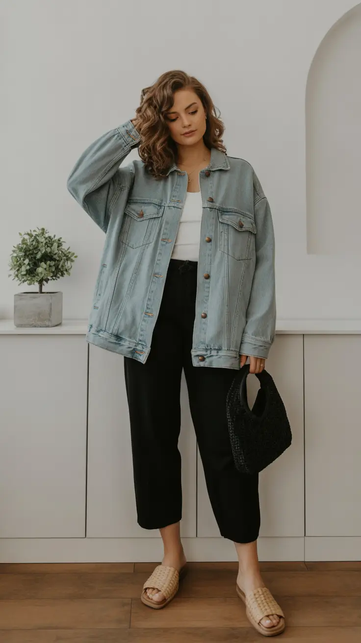 comfy spring outfits for 2026 Soft Denim Layers for Cloudy Spring Afternoons