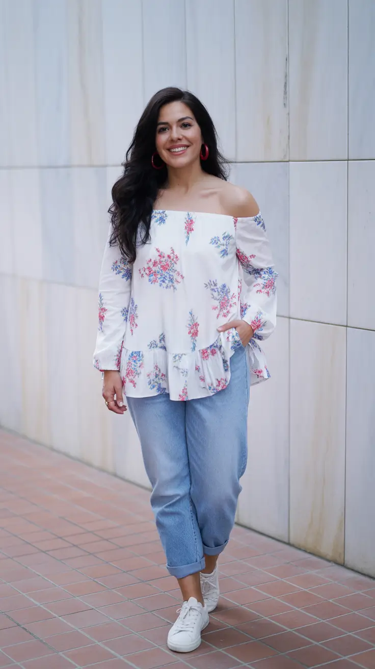 comfy spring outfits for 2026 Floral Ease for Weekend Spring Wandering