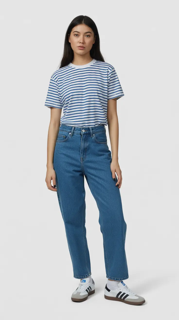 comfy spring outfits for 2026 Striped Basics for Effortless Everyday Comfort