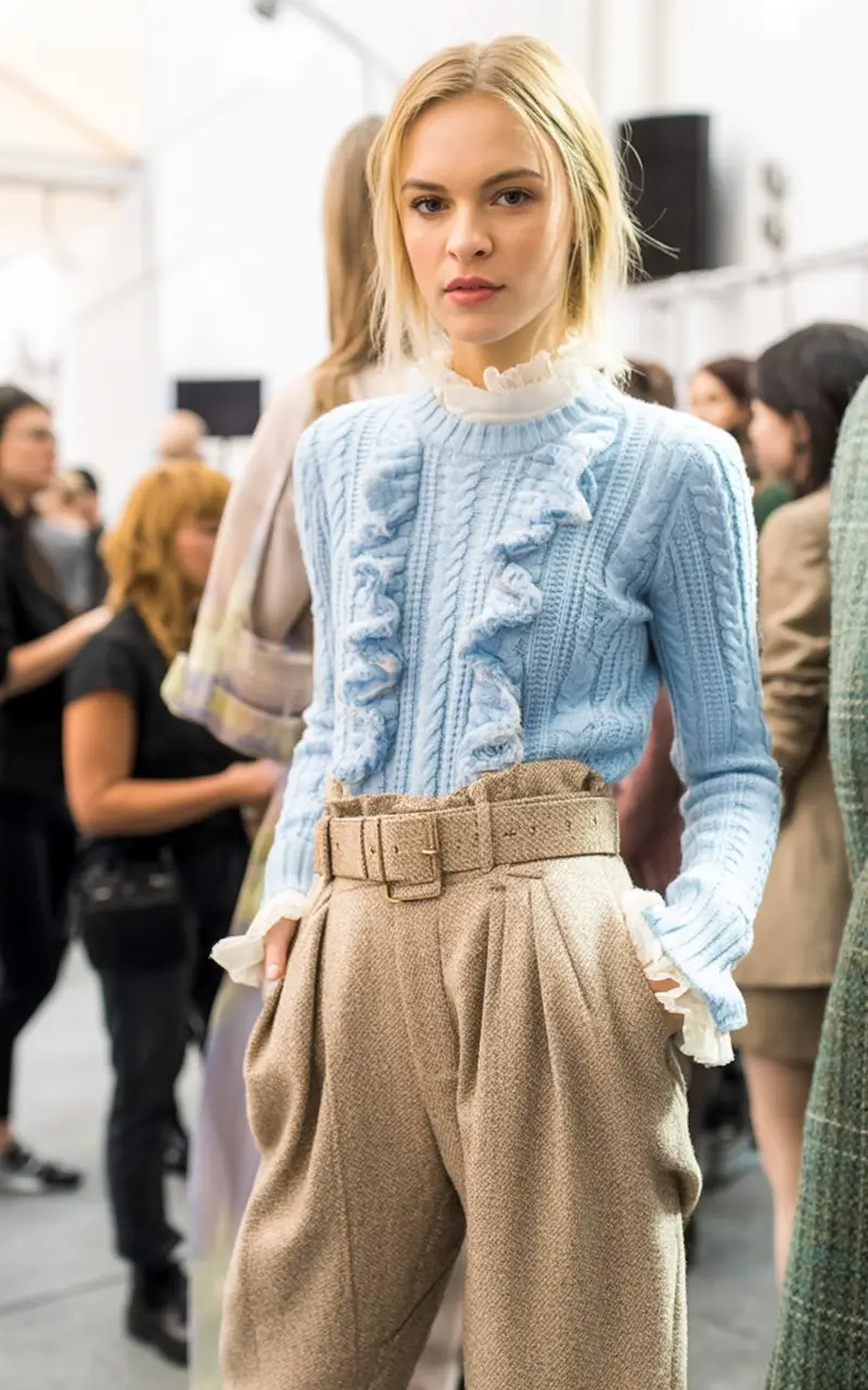 comfy spring outfits for 2026 Soft Knits and Tailored Textures for Transitional Days