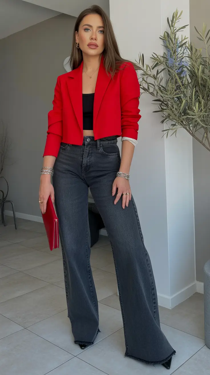 spring date night outfit 2026 Red-Toned Confidence for a Bold Spring Statement
