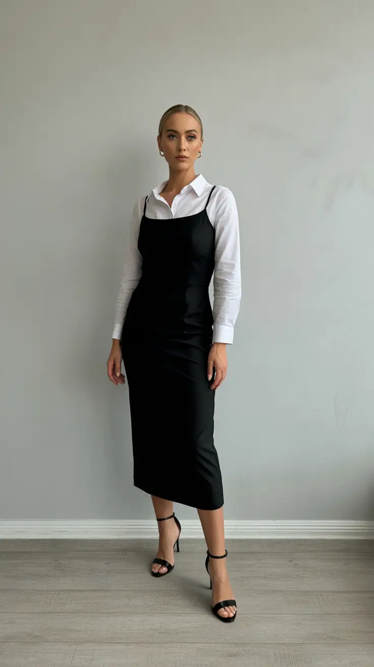 spring date night outfit 2026 Monochrome Layers With a Minimal Twist