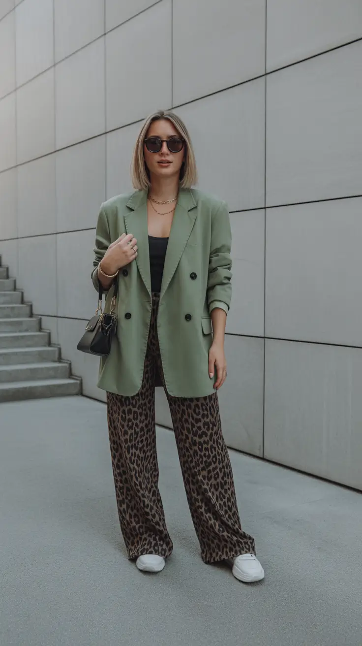 March Outfits Spring Ideas 2026 - Effortless Confidence with Soft Tailoring and Wild Prints