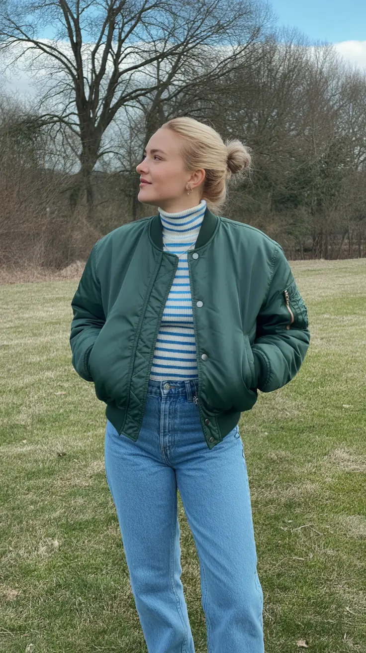 March Outfits Spring Ideas 2026 - Fresh Stripes and Everyday Denim Energy