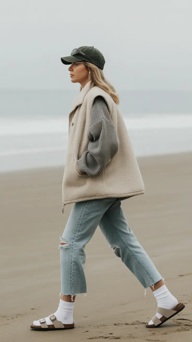 March Outfits Spring Ideas 2026 - Relaxed Coastal Layers for a Breezy Spring Day