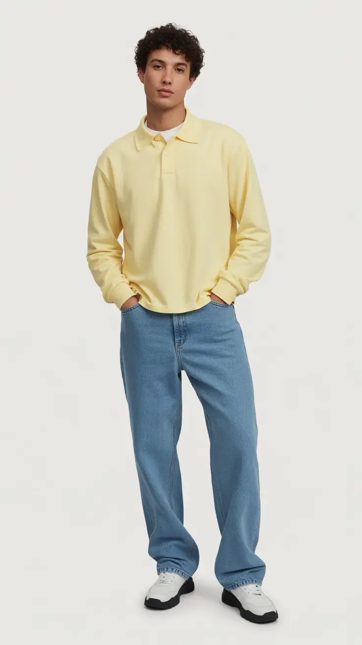 spring outfits mens Soft Pastel Casual for Gentle Spring Days
