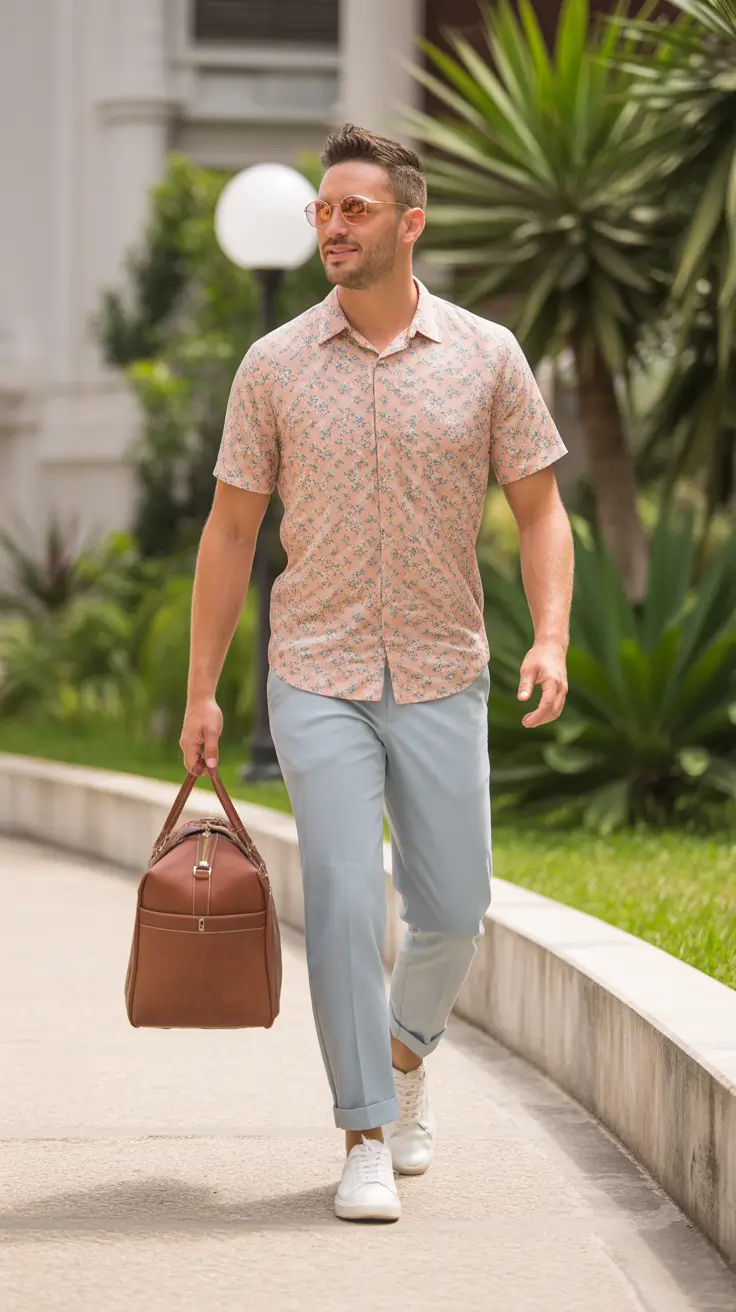 spring outfits mens Soft Prints for the First Truly Warm Week