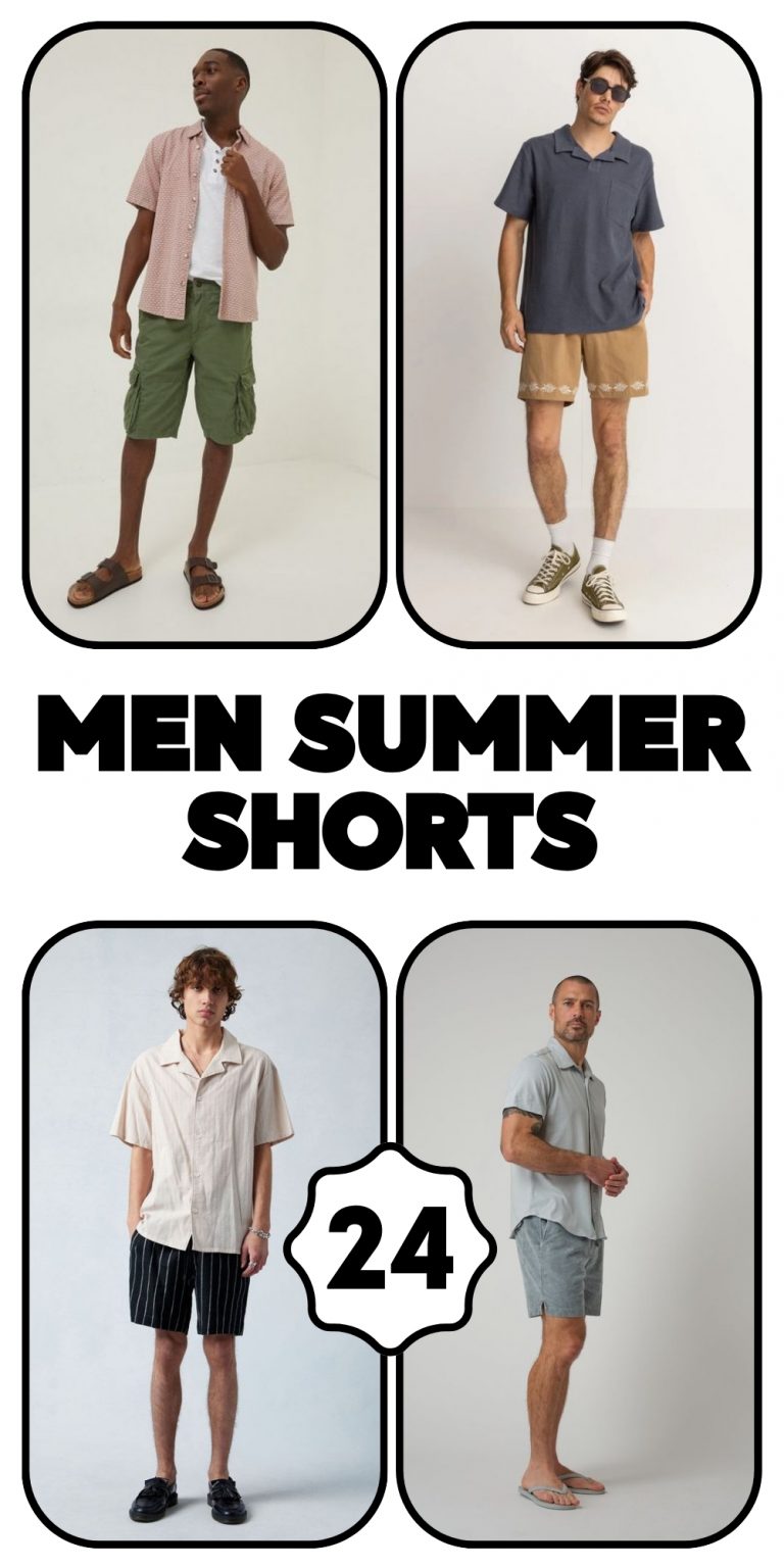 24 Men Summer Shorts Outfit Ideas for 2024 - Casual, Street Styles, and ...