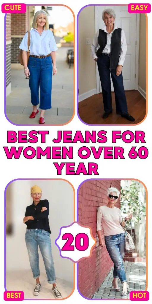 Best Jeans for Women Over 60 Year: 20 Ideas for Casual and Stylish Outfits