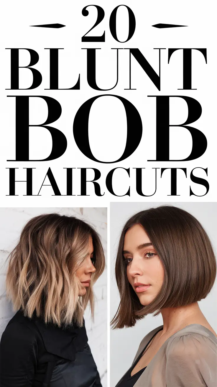 Blunt Bob Haircuts 2025 20 Ideas for the Perfect Blunt Bob Hair