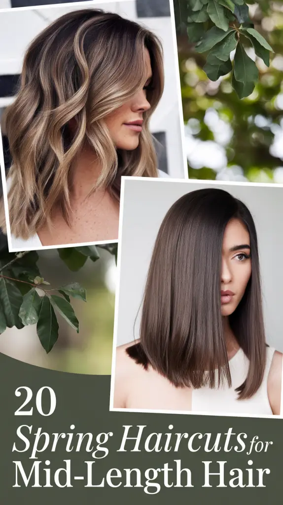 20 Spring Haircuts for Mid-Length Hair 2025 – Trendy Shoulder Styles ...