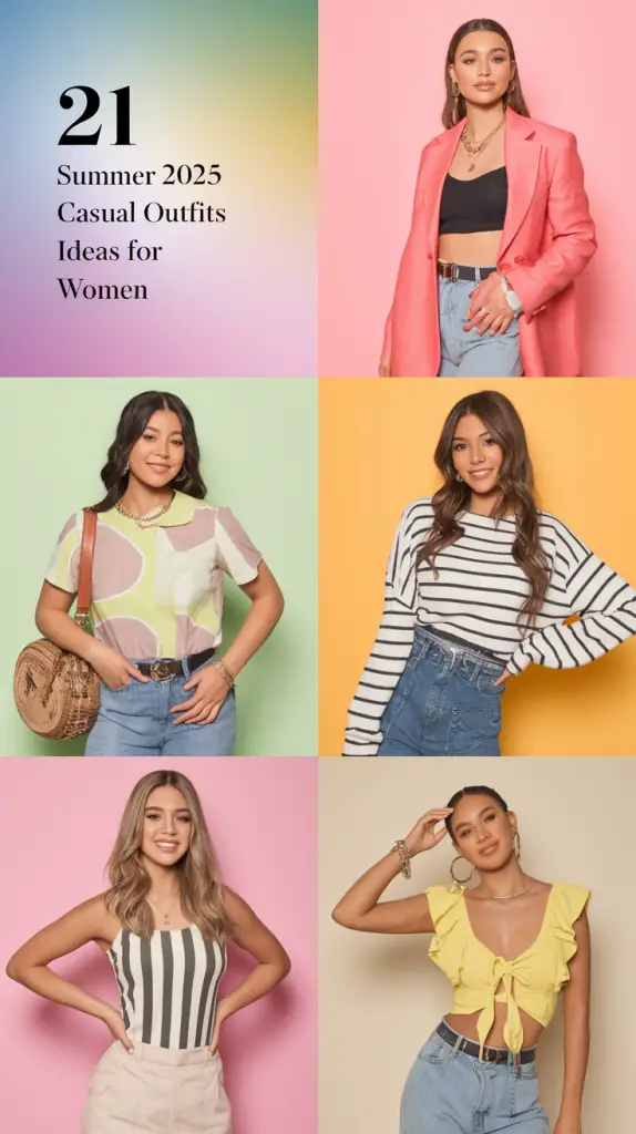 Summer 2025 Casual Outfits Ideas for Women – 21 Smart and Stylish Looks