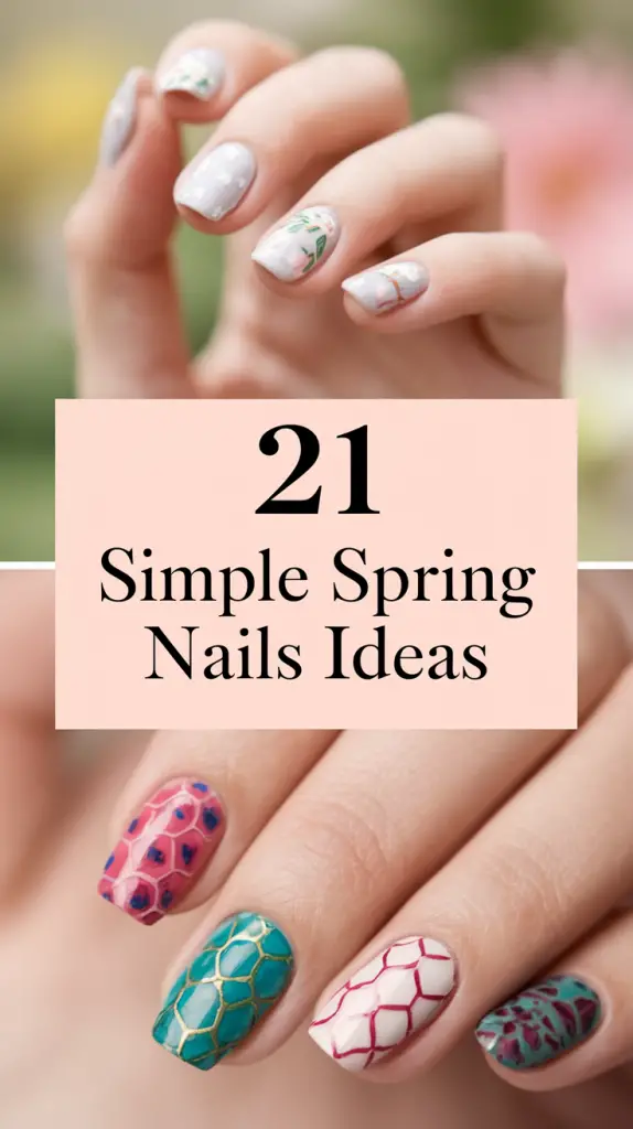 21 Simple Spring Nails Ideas 2025 – Trendy, Elegant & Easy Designs for ...