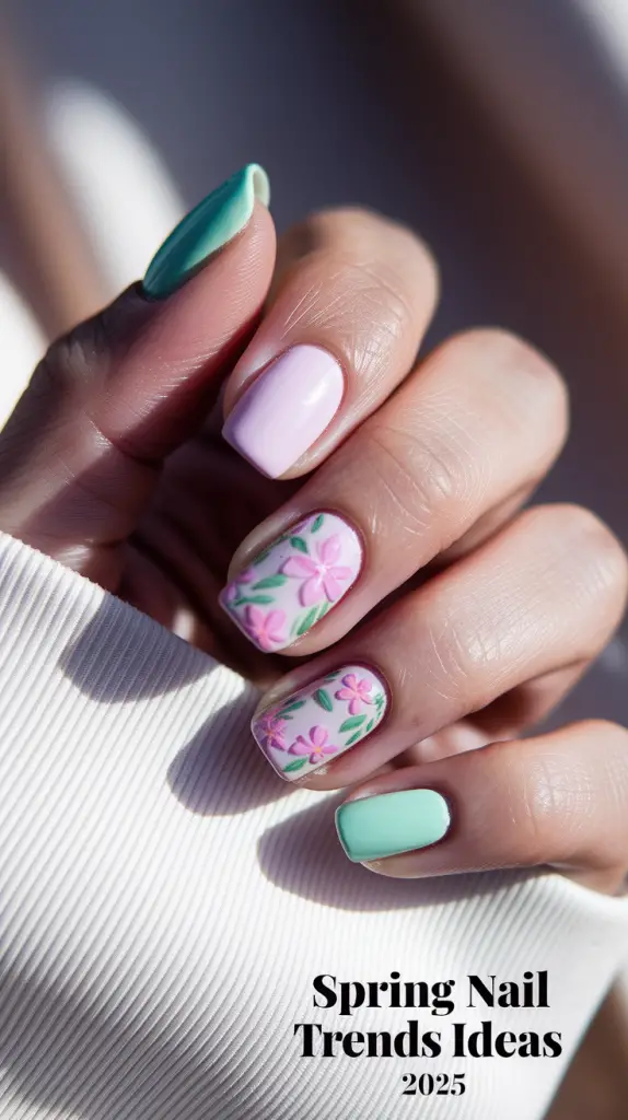 Spring Acrylic Nails Ideas 2025 – 20 Cute & Bright Designs for Short ...