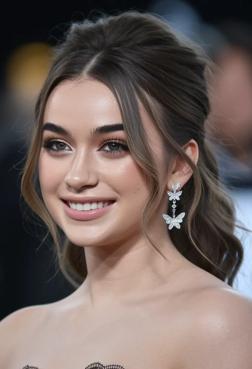summer haircut for round face Half-Up Volume Twist with Curtain Bangs