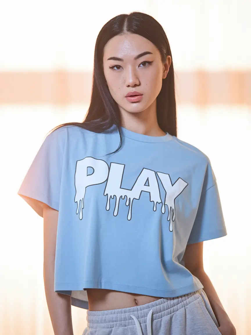 graphic t shirt outfits women summer Ice Blue Graphics, Cool-Girl Energy