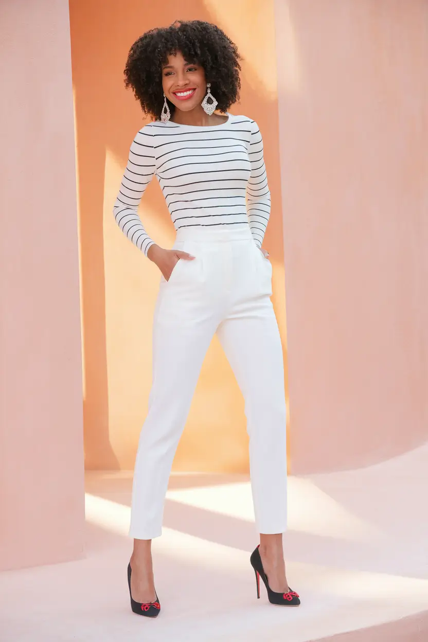 summer work outfit ideas women Parisian-Inspired Power Dressing