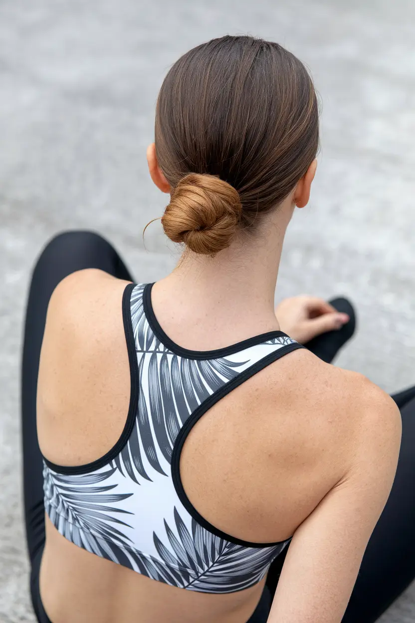 volleyball hairstyles low bun Low Twisted Bun for a Sleek Finish