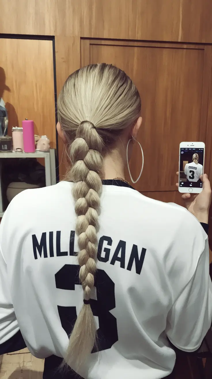 volleyball hairstyles bubble braid Bubble Braid with a Twist