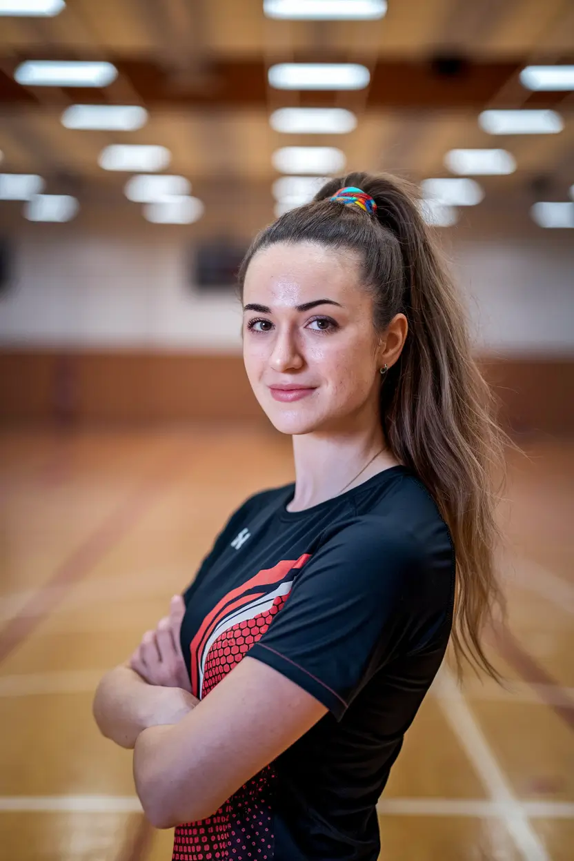 volleyball hairstyles bun Slicked-Back Bun for Intense Matches