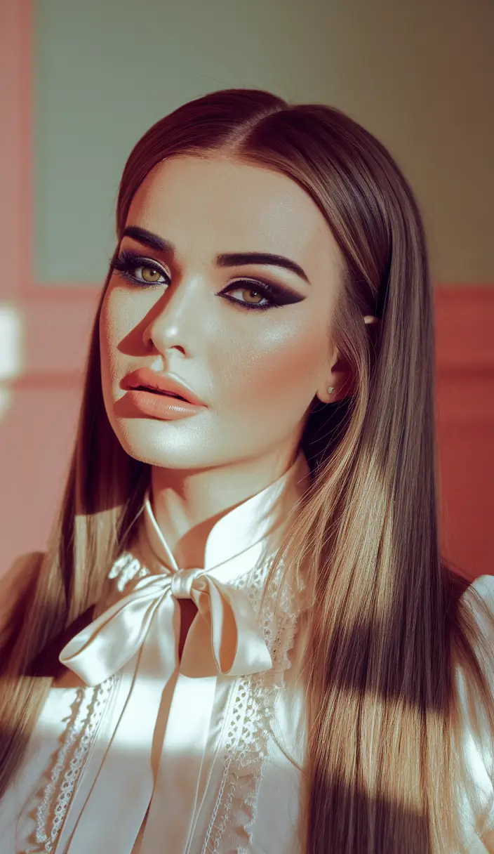 brown hair color summer 2025 Glossy Espresso Brown for a Doll-Like Finish