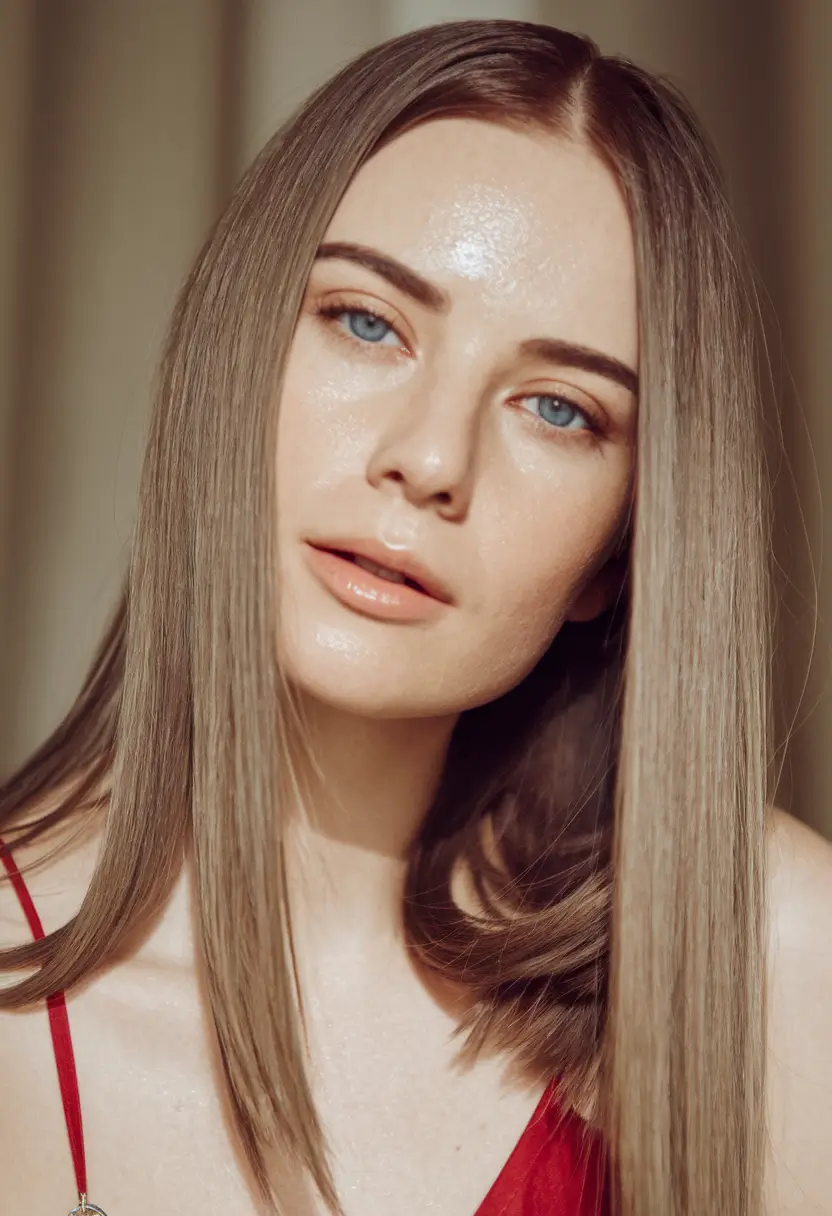 brown hair color summer 2025 mushroom brown luxe for cool girl's simplicity