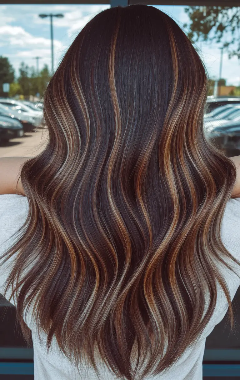 brunette highlights summer 2025