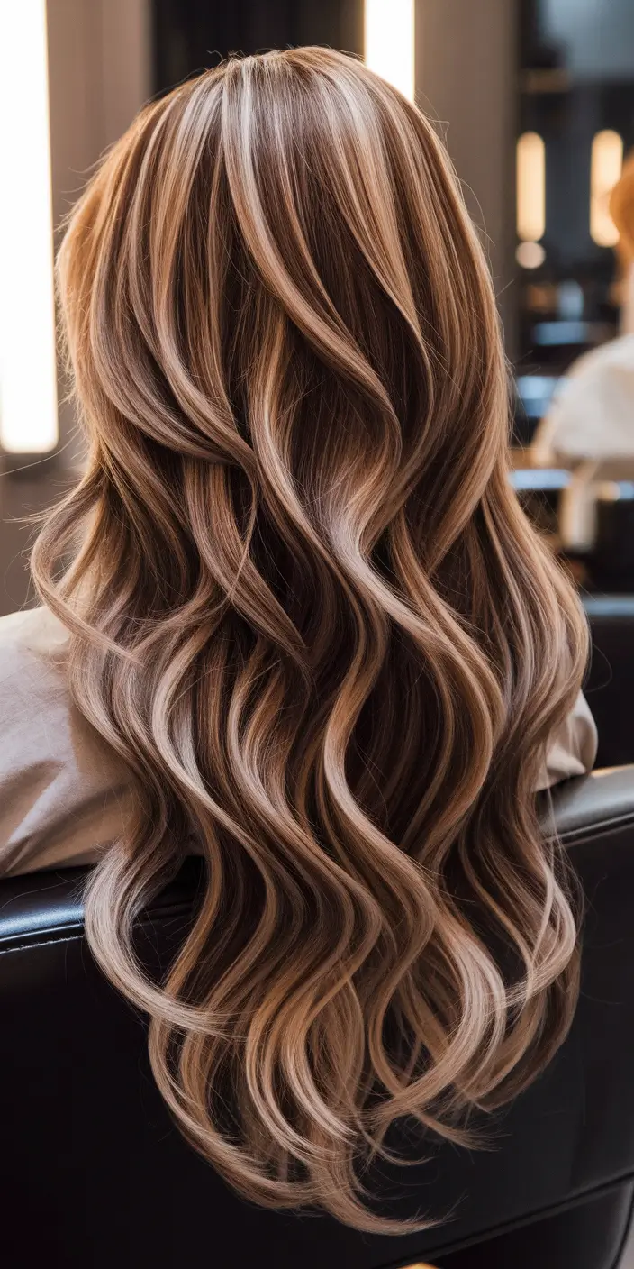 brunette highlights summer blonde