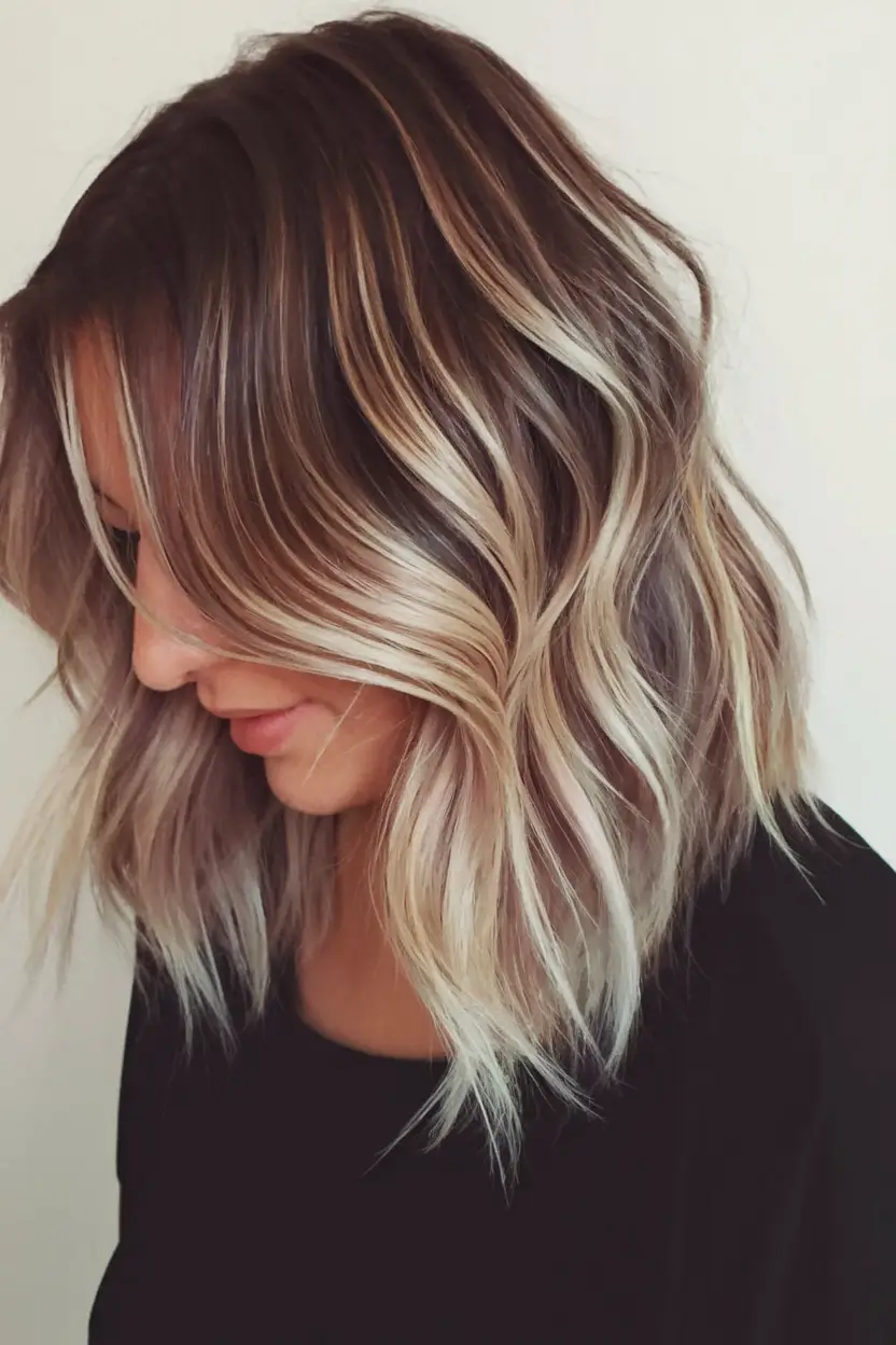 brunette highlights summer 2025