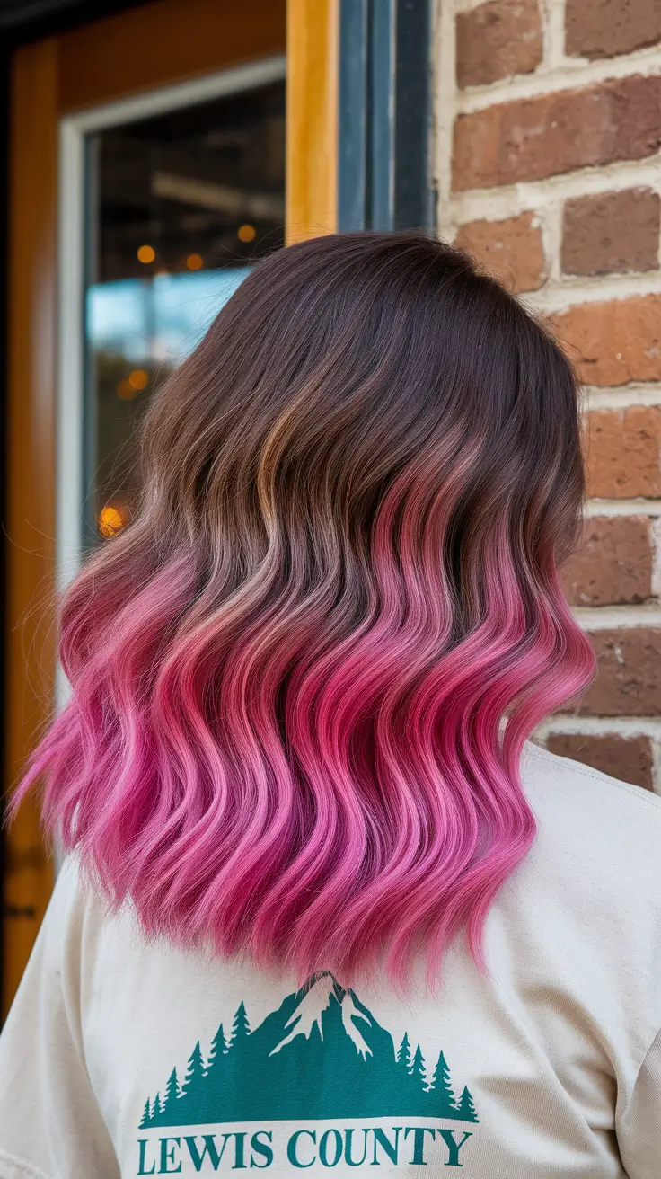brunette highlights summer bold