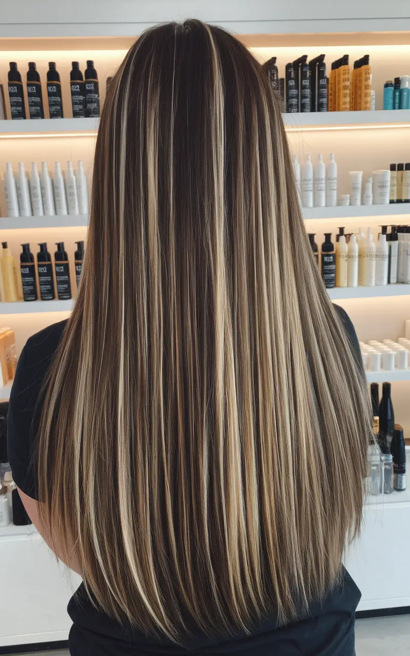 brunette highlights summer blonde