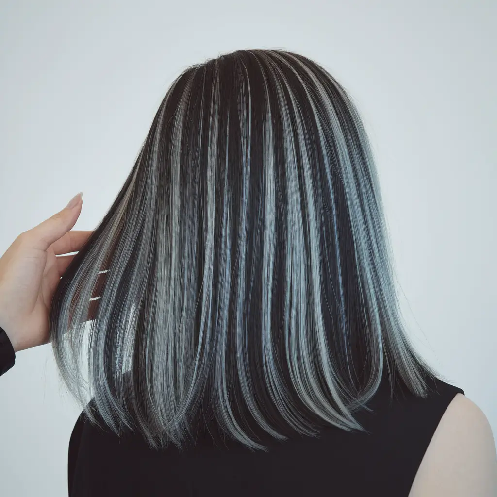 brunette highlights summer bold