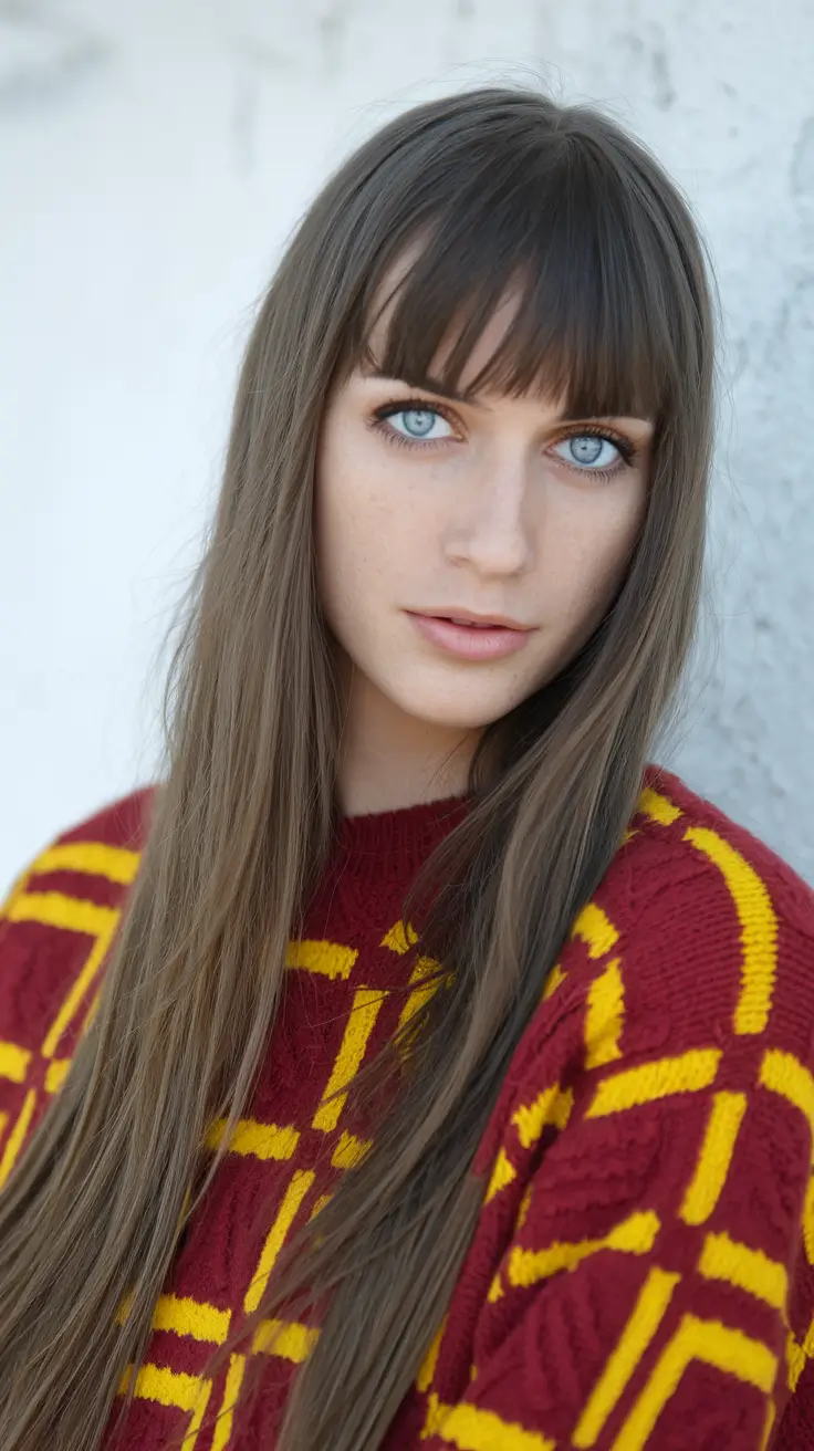 brunette highlights summer straight hair