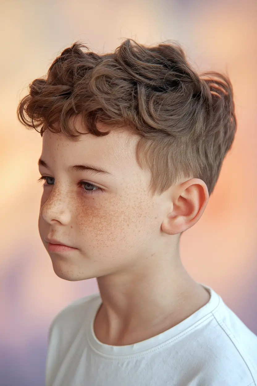 trendy boys haircuts 2025 curly layered natural waves