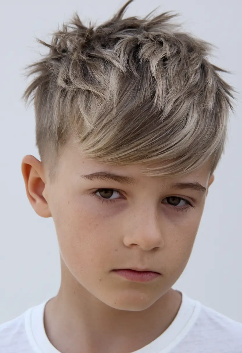 trendy boys haircuts 2025 straight layered fringe