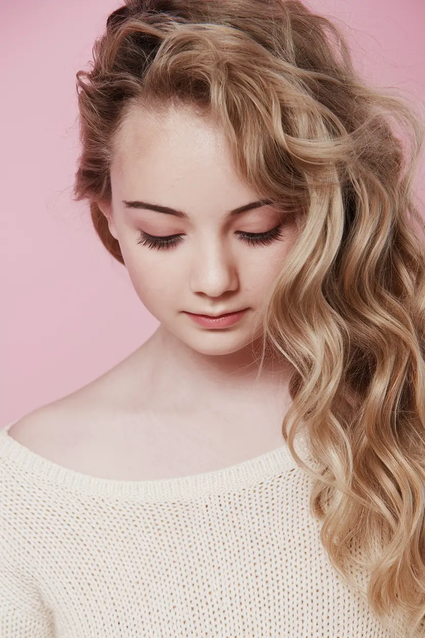 hairstyles for teen girls easy+Soft Summer Waves with a Deep Side Part