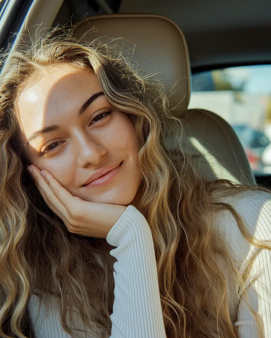 teen hairstyles girls easy curly+Sun-Kissed Curls with Effortless Flow